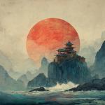 poster Lunar New Year Dreams of Asian Horizons Beyond the Sea